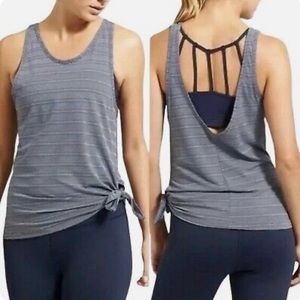 ❌ SOLD // Athleta Max Out Duo Side Tie Asymmetrical Tank